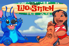 Lilo & Stitch title screen for GameBoy Advance